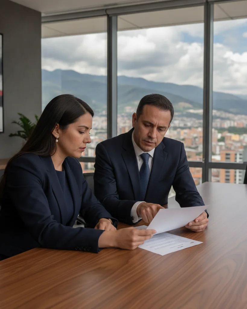 Equipo jurídico de Cock Peñuela Abogados en su oficina de Bucaramanga
